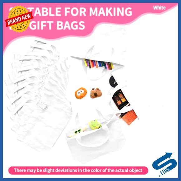 Mini Canvas Tote Bags Bulk Pack DIY Sublimation Reusable Cute Totes